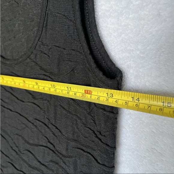 Toad & Co Sz XS Black Samba Wave Textured Tank Sleeveless A Line Dress Organic - Picture 5 of 13